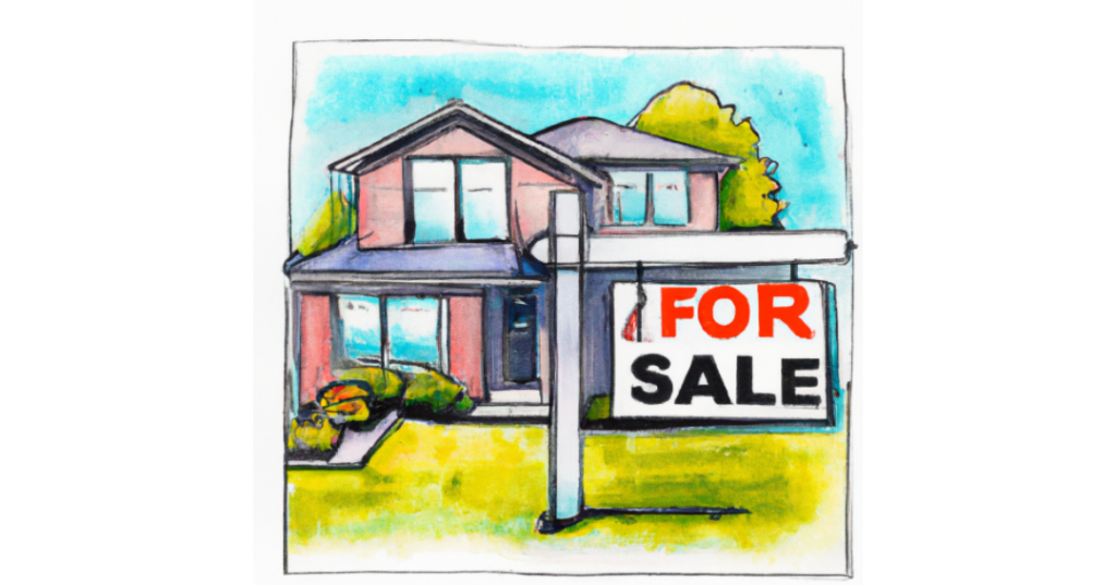 Modern house with sold sign and social media icons symbolizing successful home promotion strategies