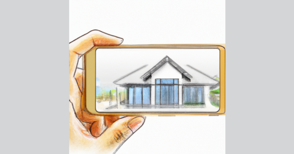 Computer or mobile device screen displaying a visually appealing real estate listing of a home, including high-quality photos, catchy headline, compelling description, accurate information about the home's features and condition, and contact information for the seller or their agent